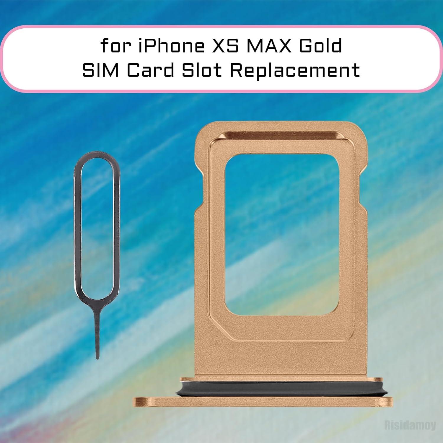 Bandeja de Tarjeta SIM Dorada para iPhone XS Max A1921 A2101