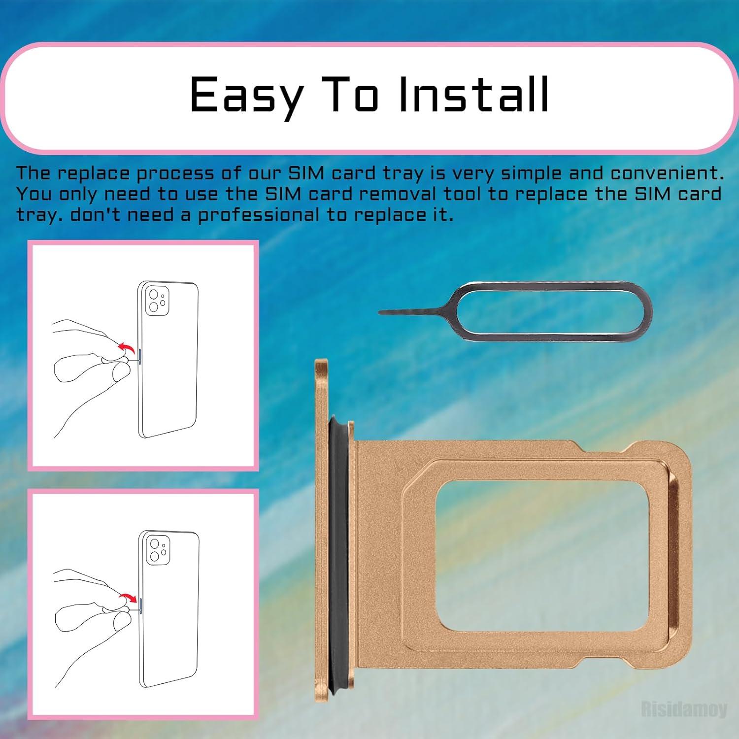 Bandeja de Tarjeta SIM Dorada para iPhone XS Max A1921 A2101