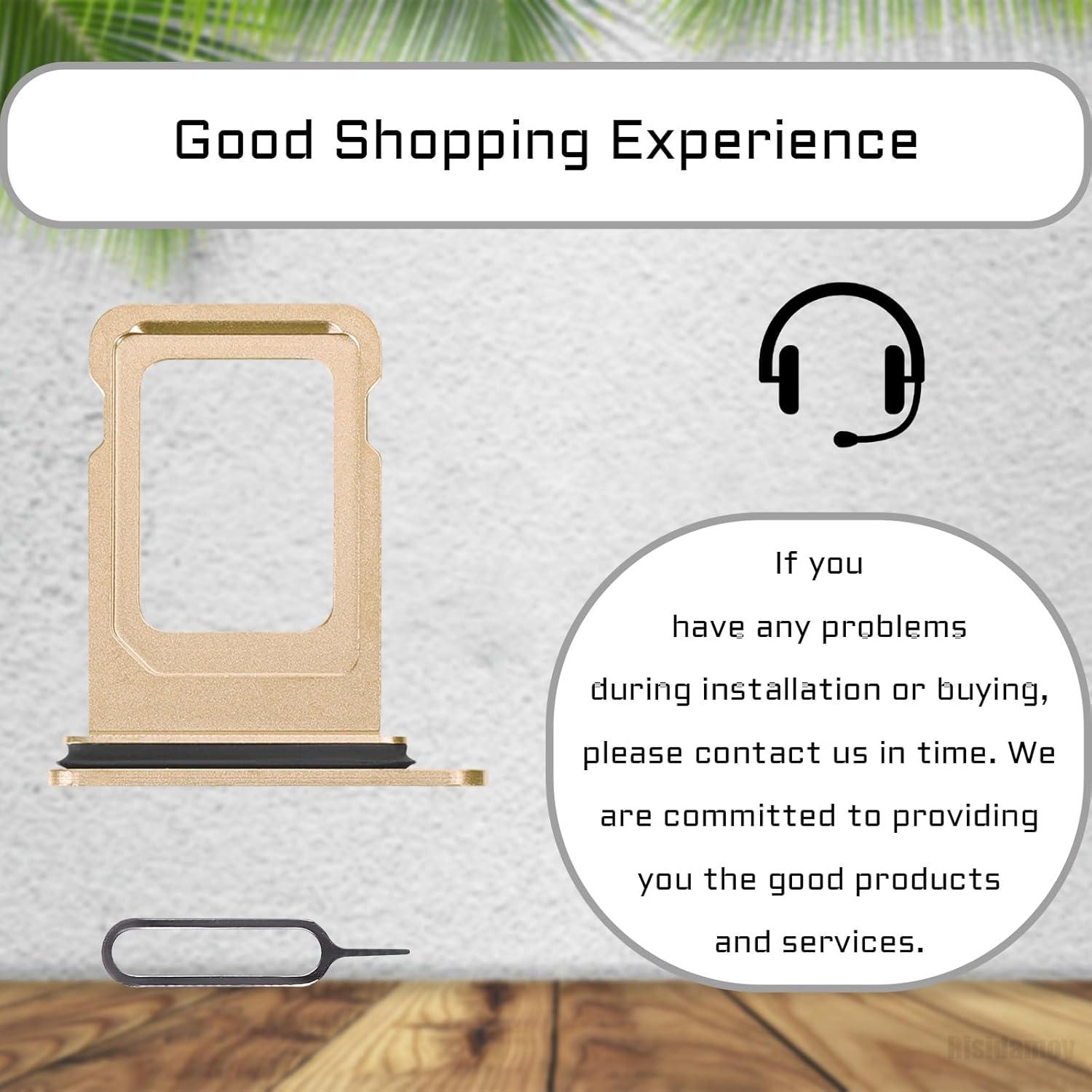 Adaptador de ranura SIM dorado para iPhone 13 Pro Max