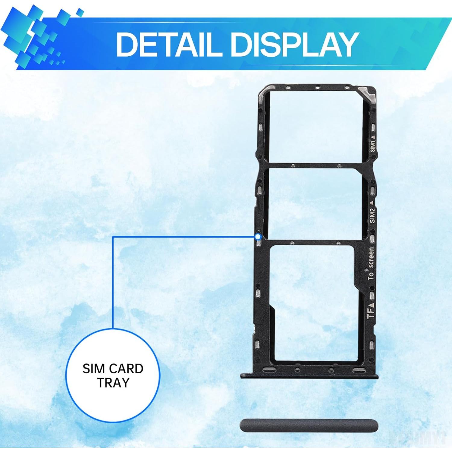 Bandeja de tarjeta SIM para Samsung Galaxy A22 5G - Gris