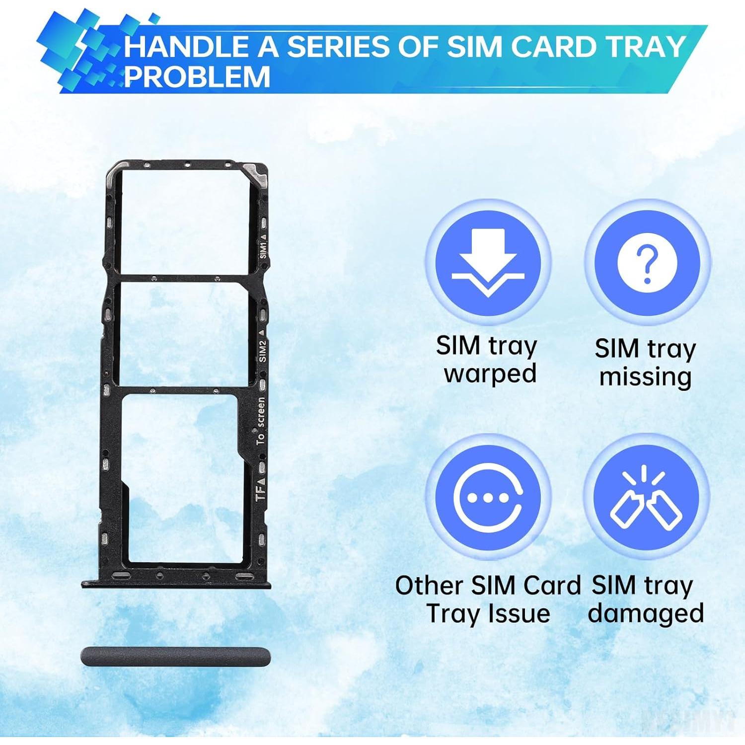 Bandeja de tarjeta SIM para Samsung Galaxy A22 5G - Gris