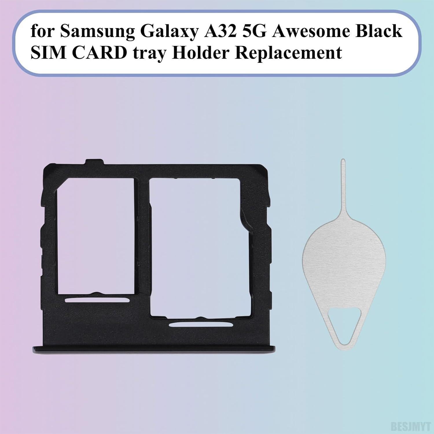 Bandeja de Tarjeta SIM para Samsung Galaxy A32 5G Negra