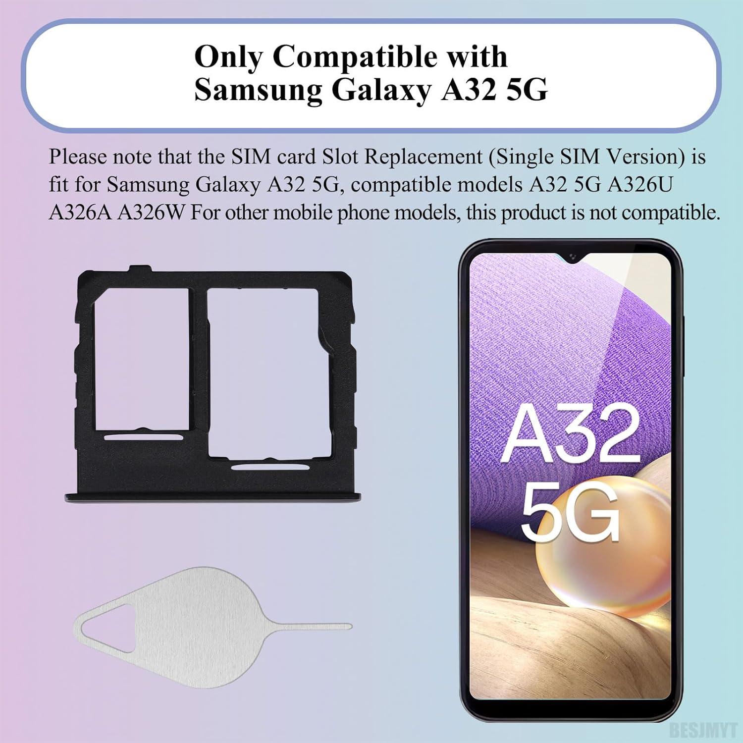 Bandeja de Tarjeta SIM para Samsung Galaxy A32 5G Negra