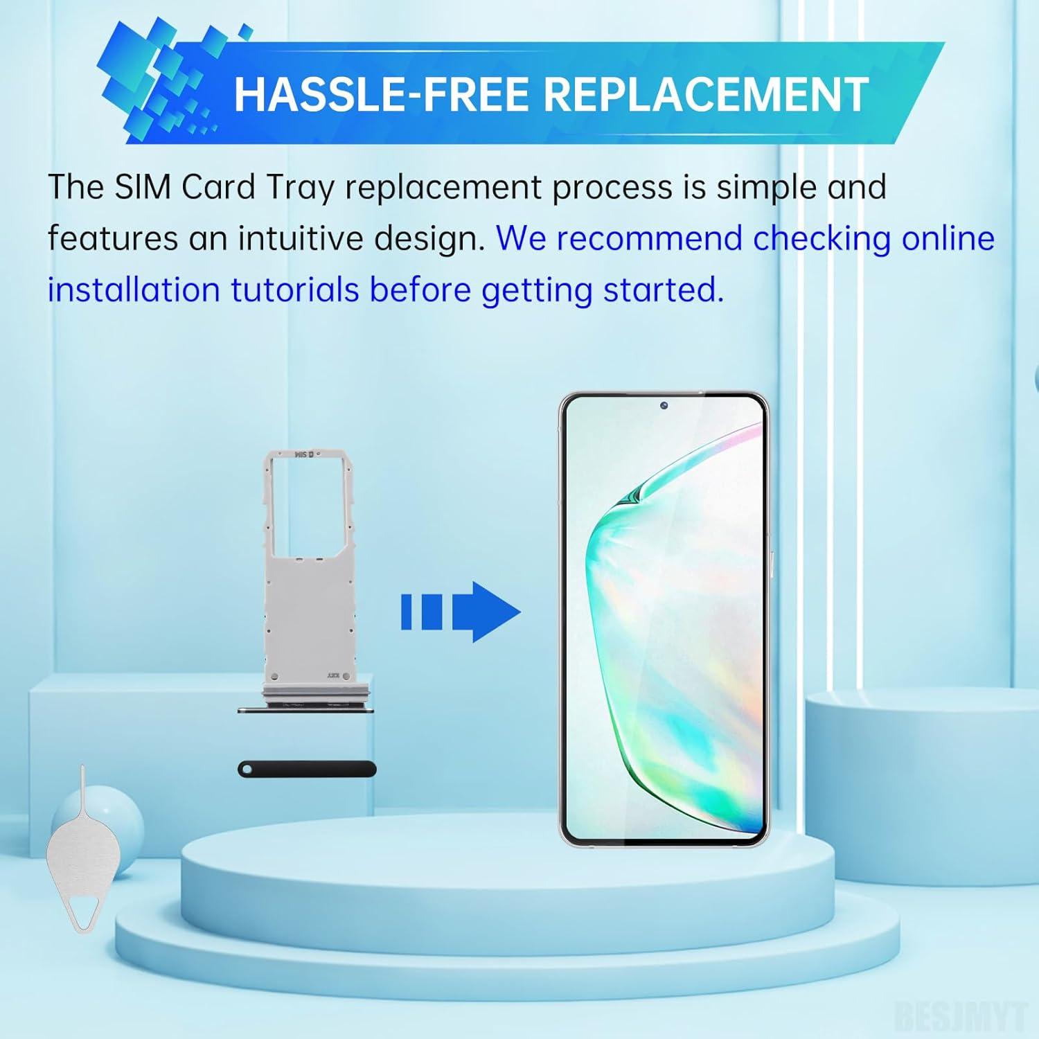 Bandeja para tarjeta SIM Samsung Galaxy Note 10 Negra