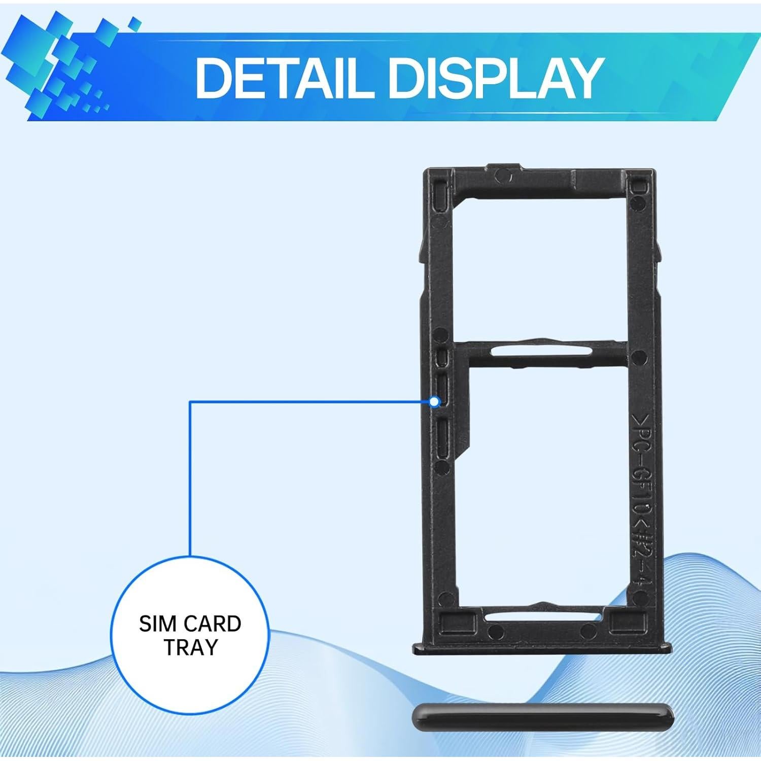 Bandeja de Tarjeta SIM Reemplazo Samsung Galaxy A42 5G Negro