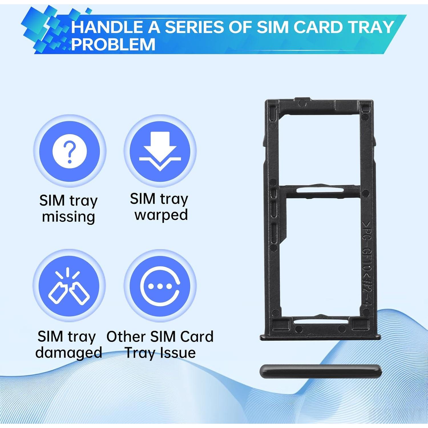 Bandeja de Tarjeta SIM Reemplazo Samsung Galaxy A42 5G Negro