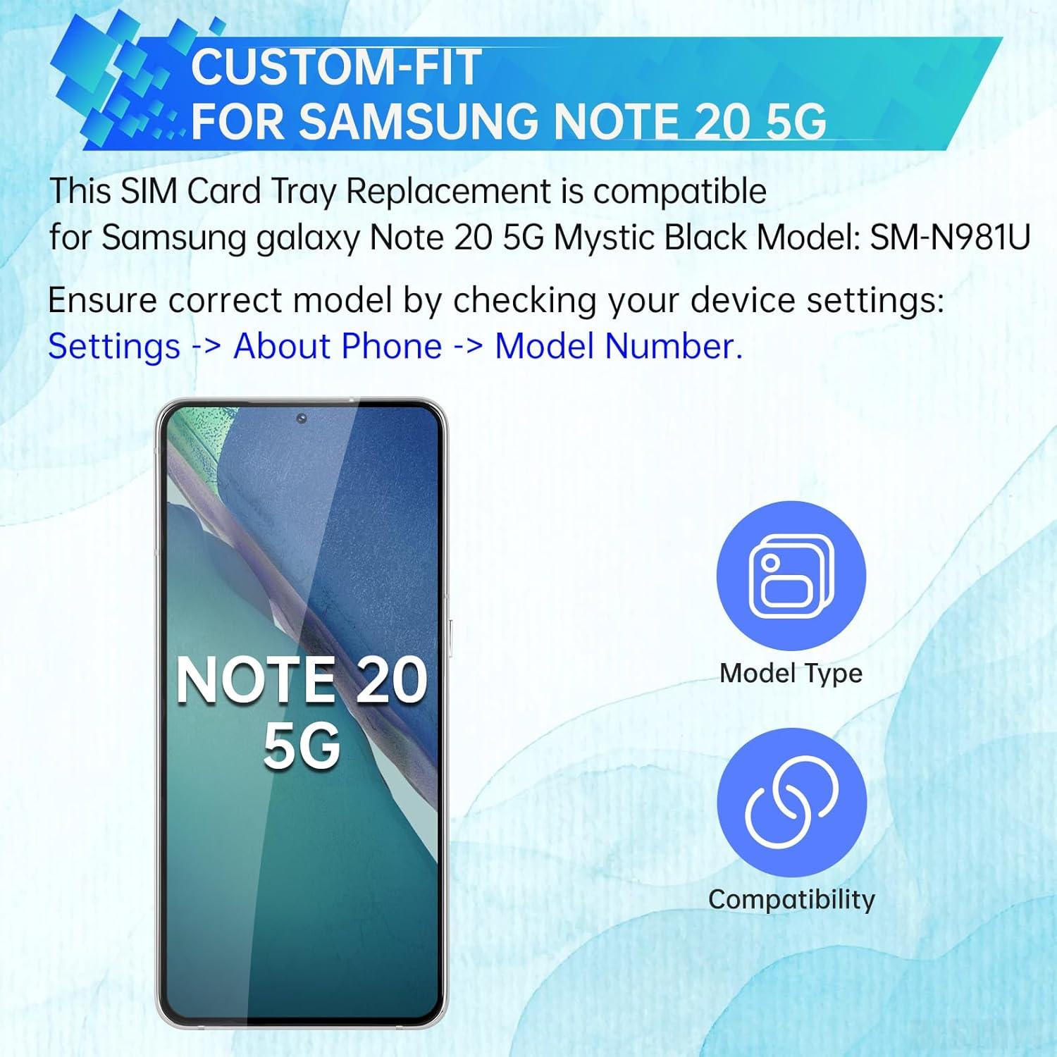 Bandeja de Tarjeta SIM Reemplazo Samsung Galaxy Note 20 5G