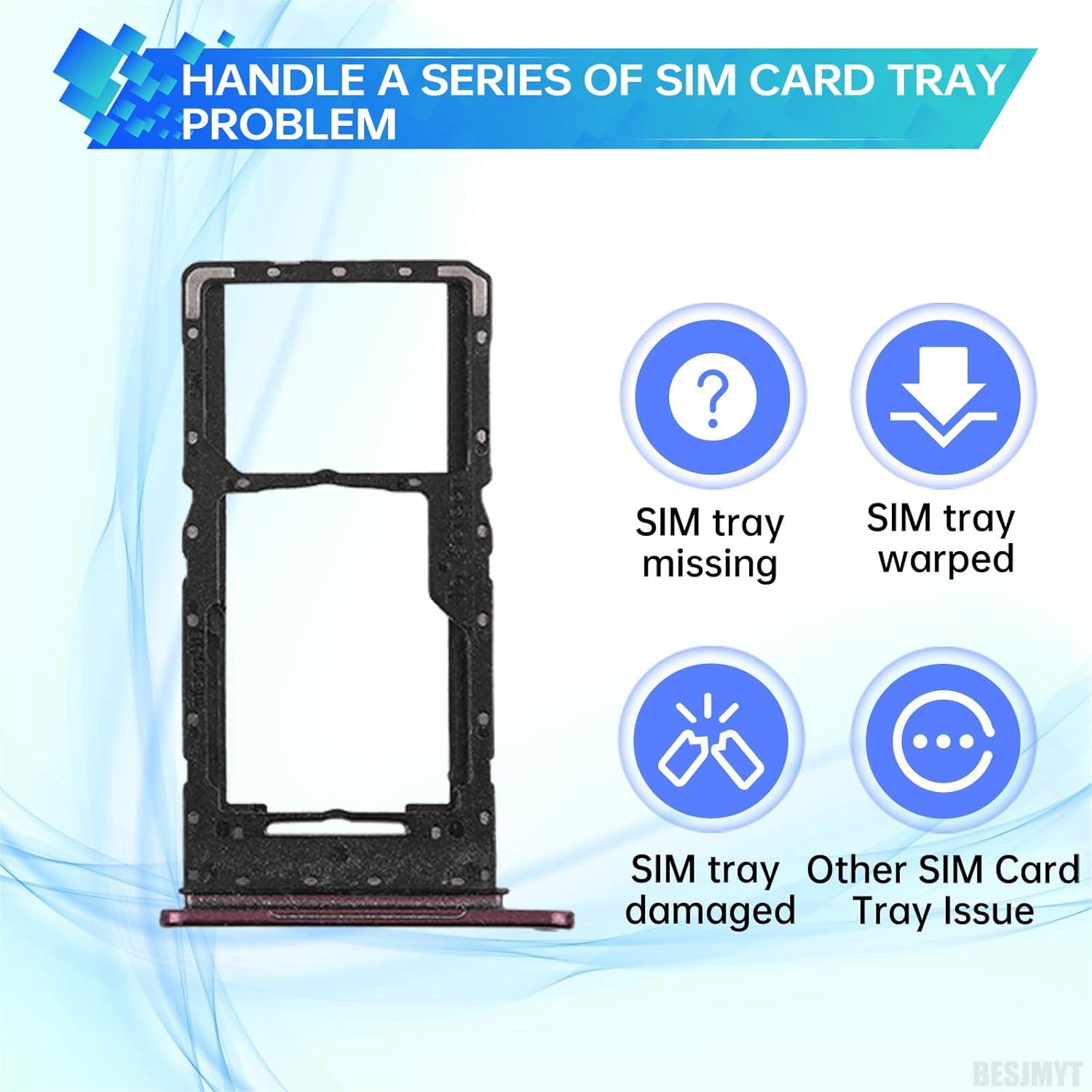 Bandeja de Tarjeta SIM Rojo Oscuro para Samsung A14 5G