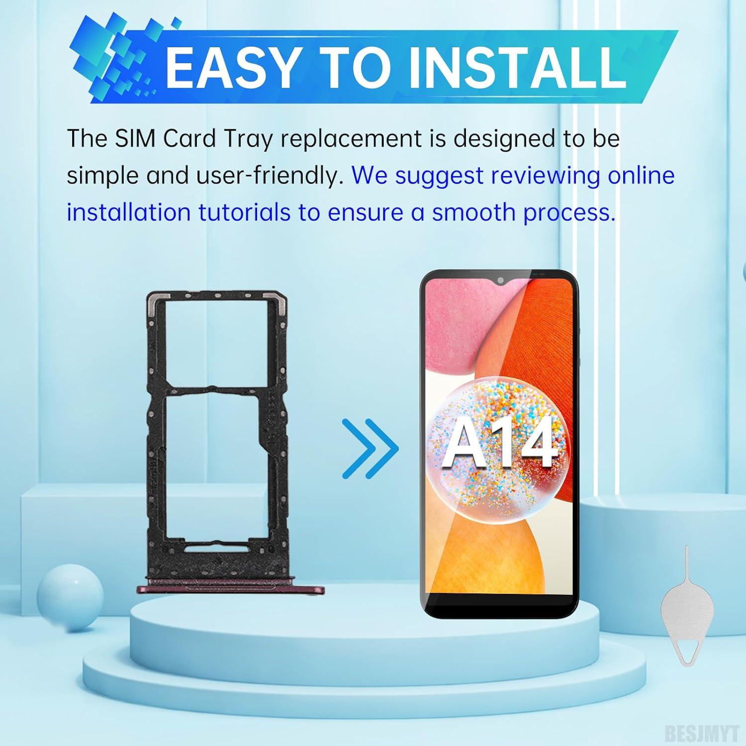 Bandeja de Tarjeta SIM Rojo Oscuro para Samsung A14 5G