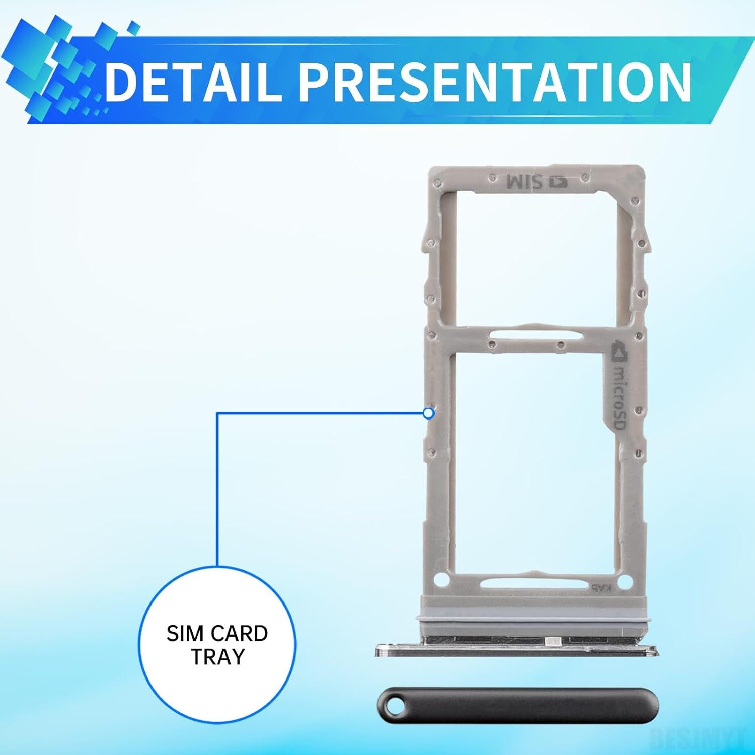 Bandeja de Tarjeta SIM para Samsung Galaxy S20 5G Gris