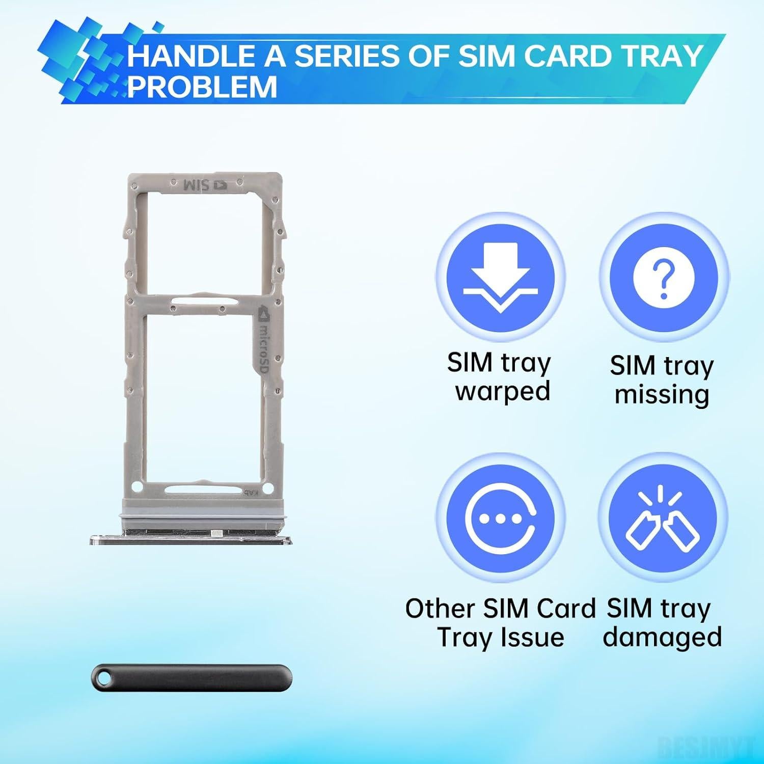 Bandeja de Tarjeta SIM para Samsung Galaxy S20 5G Gris