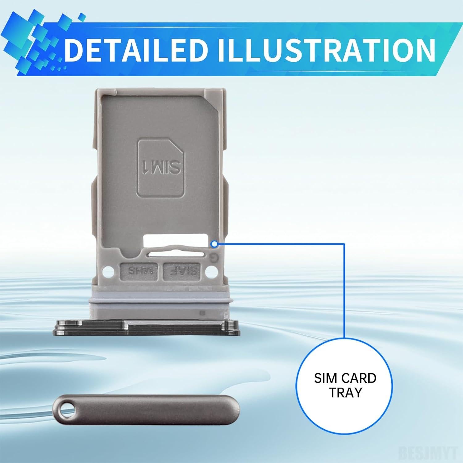 Bandeja de tarjeta SIM Samsung Galaxy S23 Ultra Verde