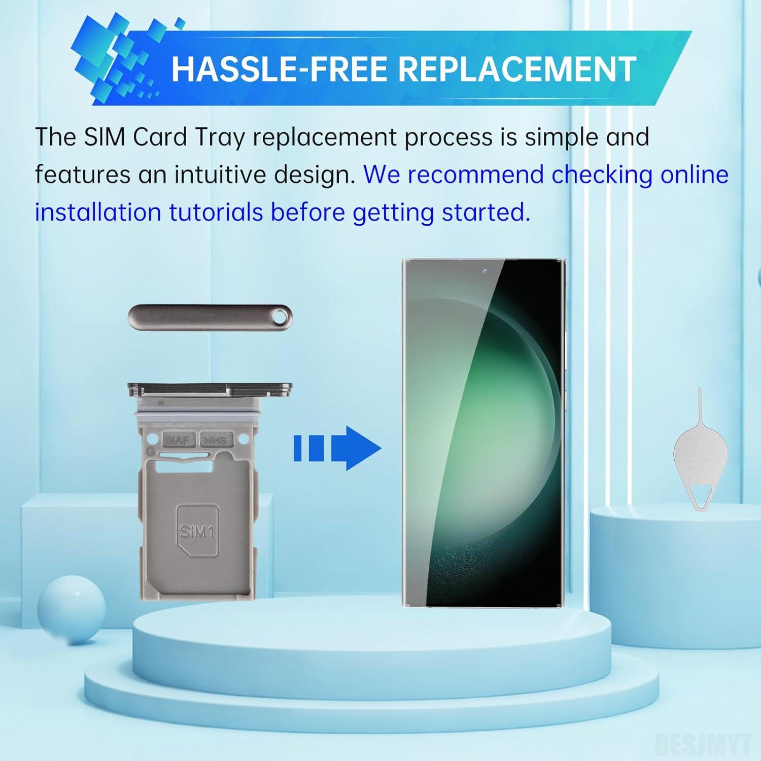 Bandeja de tarjeta SIM Samsung Galaxy S23 Ultra Verde