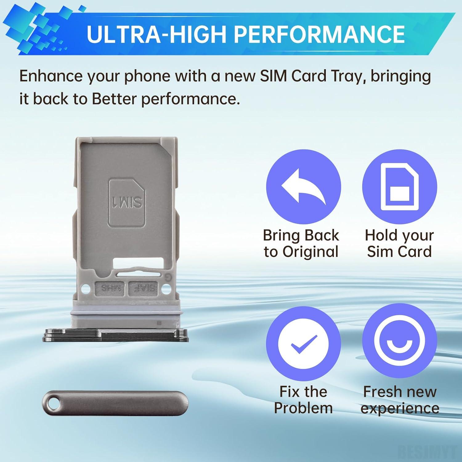 Bandeja de tarjeta SIM Samsung Galaxy S23 Ultra Verde