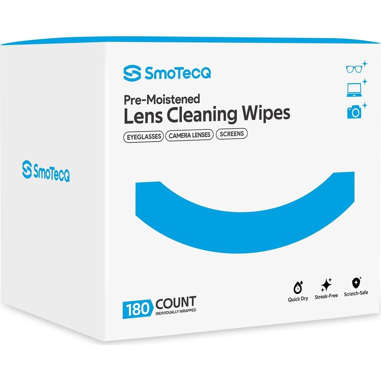 Toallitas de Limpieza SmoTecQ 180 Unidades + 2 Paños Microfibra