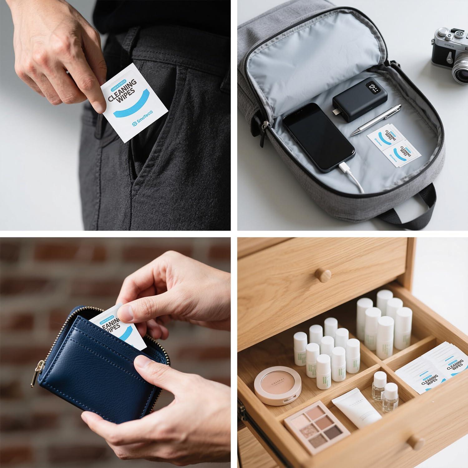 Toallitas de Limpieza SmoTecQ 180 Unidades + 2 Paños Microfibra