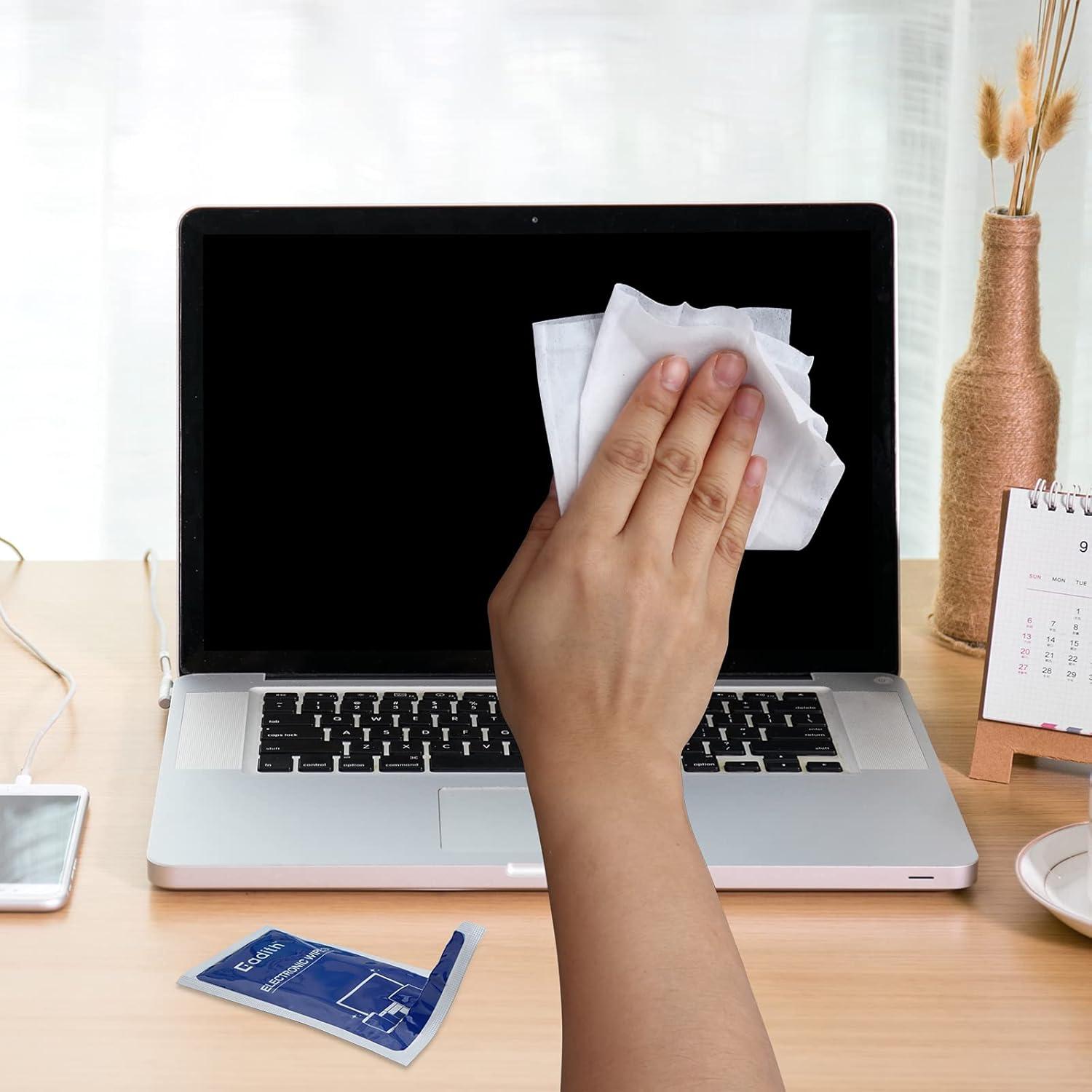 Toallitas Limpiadoras de Pantallas Cadith - 40PCS 20.32x17.78cm