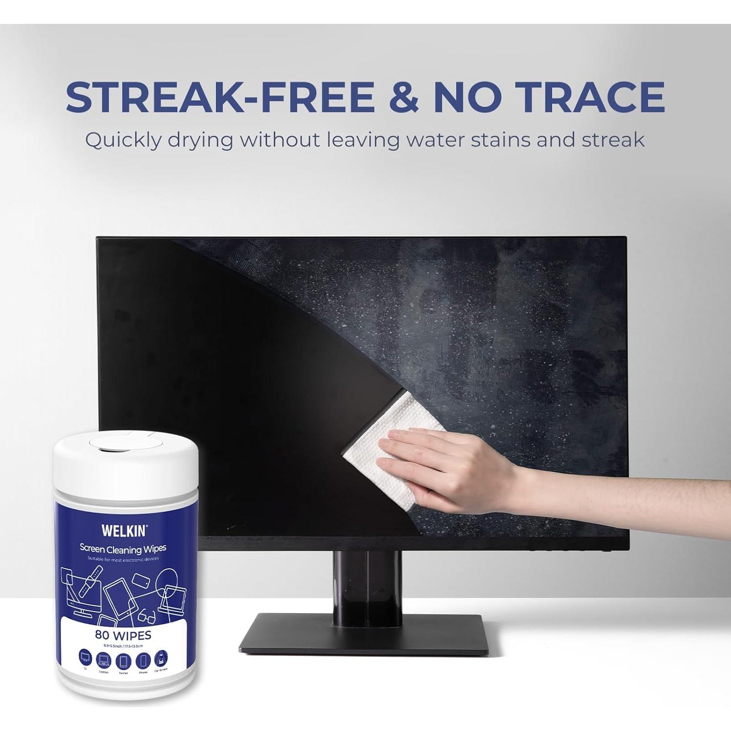 Toallitas de Limpieza WELKIN 80 Pcs - Sin Rayas y No Tóxicas