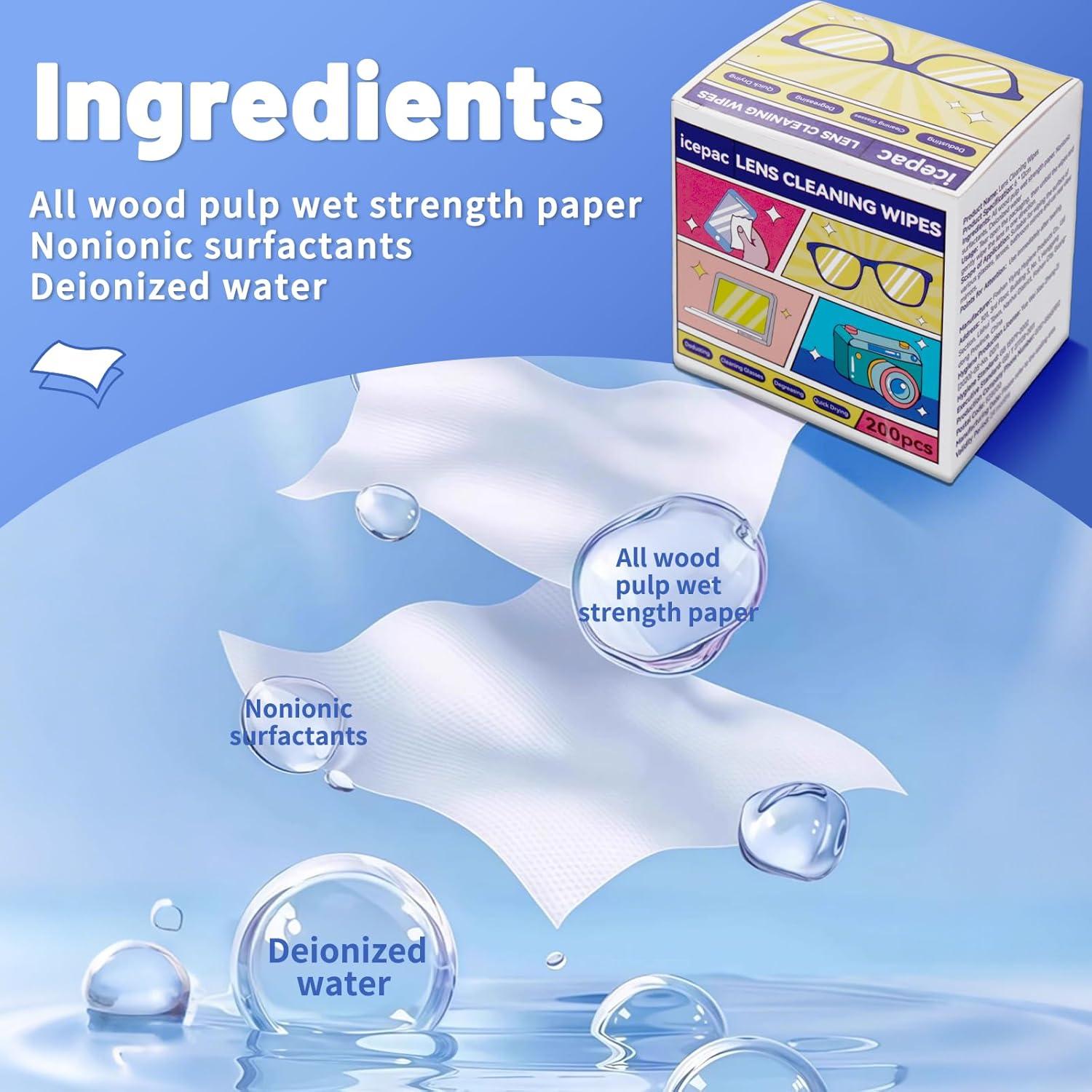 200 Toallitas de Limpieza Prehumedecidas Coldcool para Pantallas