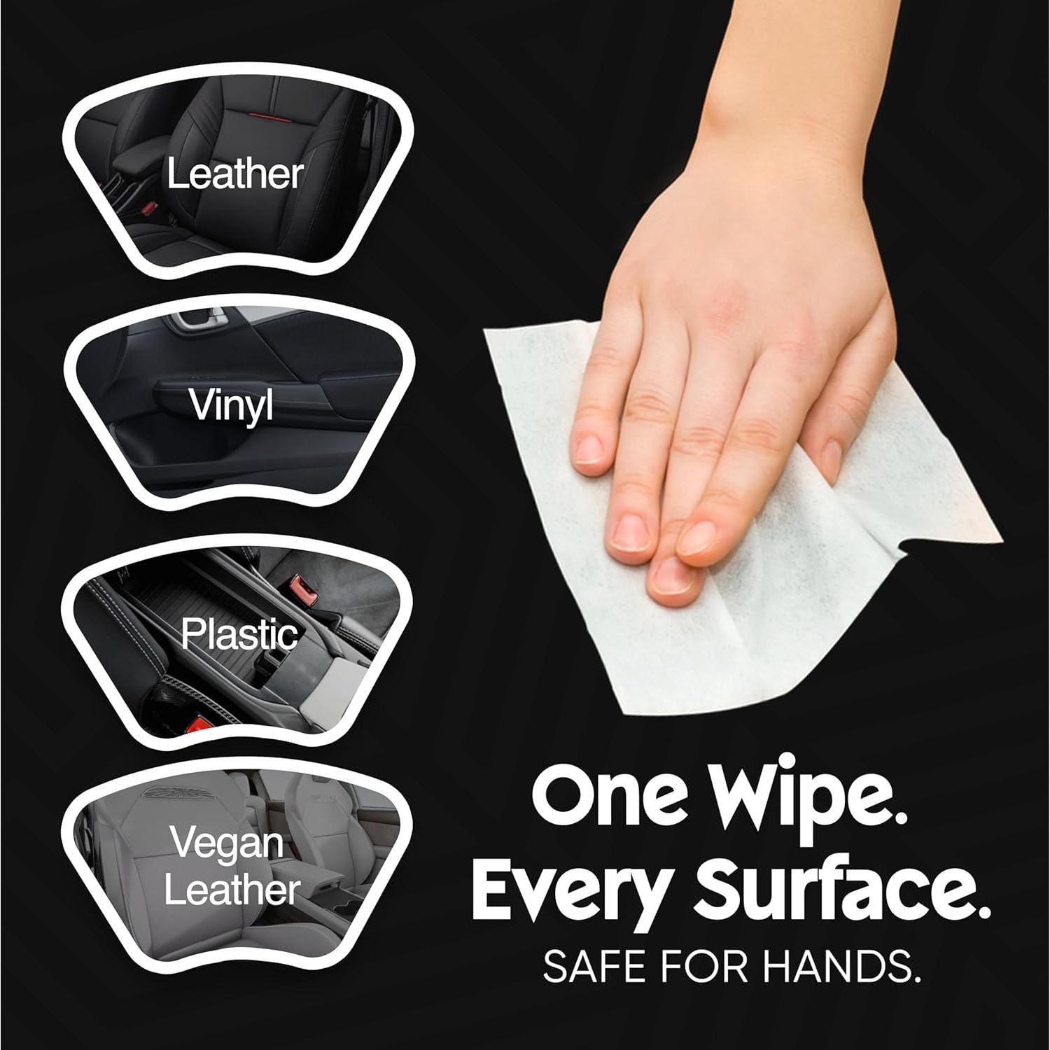 Toallitas de limpieza interior Tesla XL - 50 unidades - TesLiner