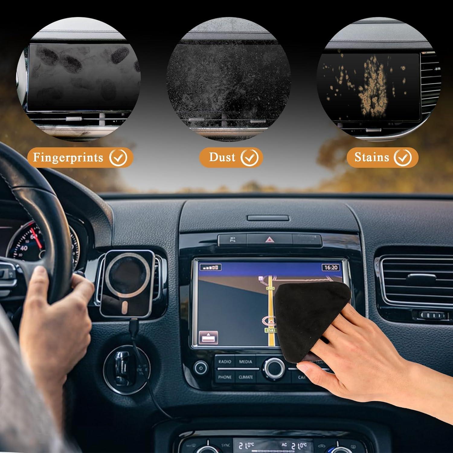 Paño de Limpieza de Pantalla de Coche 2 PCS Microfibra