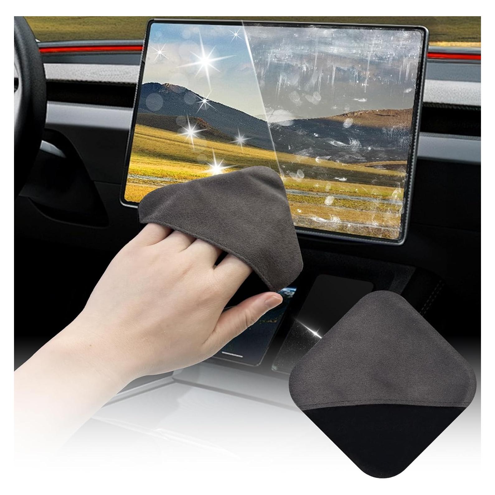 Limpiador de Pantallas de Coche SuperKaKa - Paño Microfibra Gris