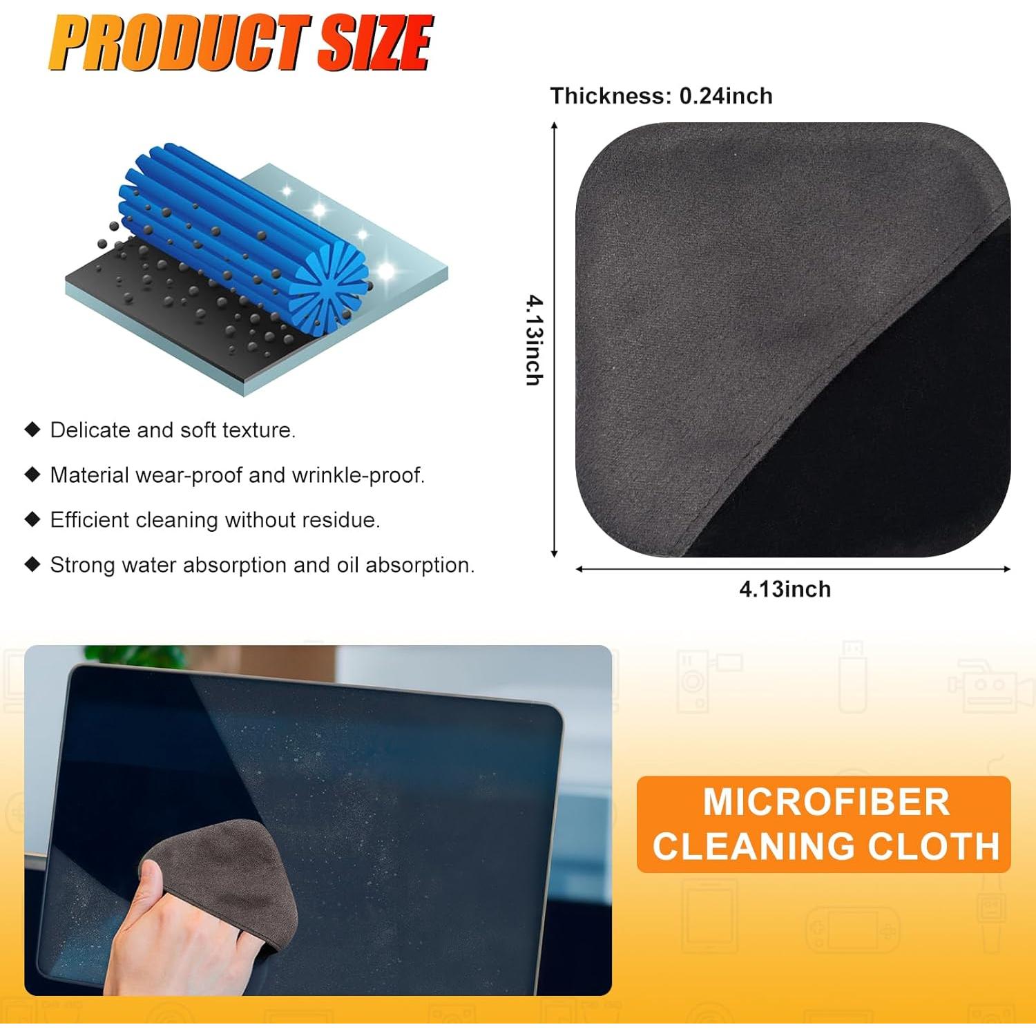 Limpiador de Pantallas de Coche SuperKaKa - Paño Microfibra Gris