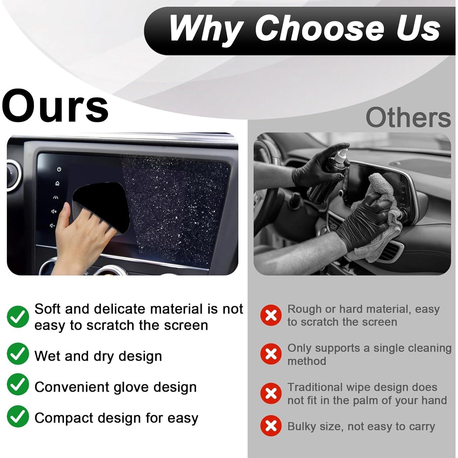 Paño Limpiador de Pantallas BFXM 10x10cm Microfibra Negro