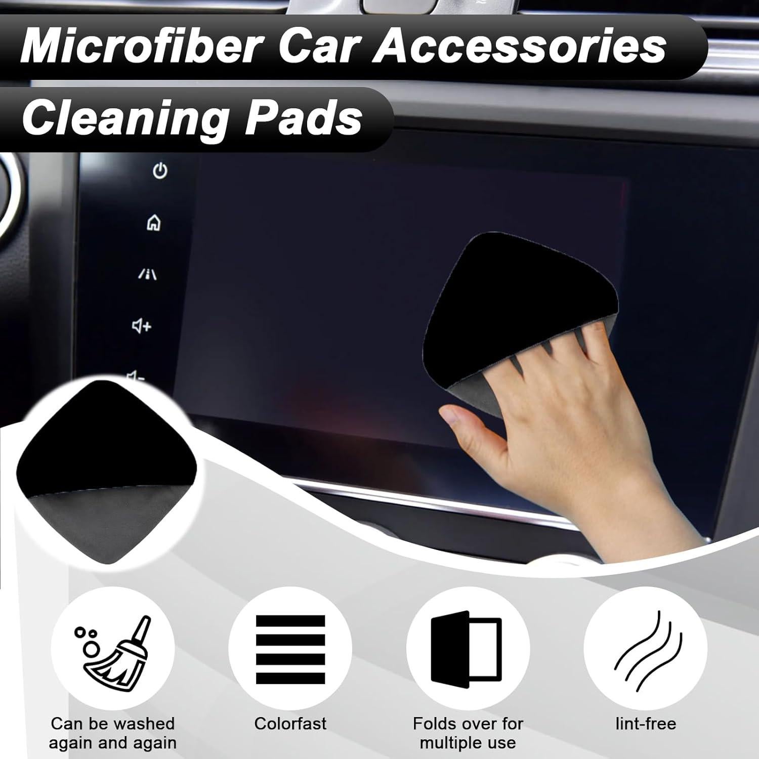 Paño Limpiador de Pantallas BFXM 10x10cm Microfibra Negro