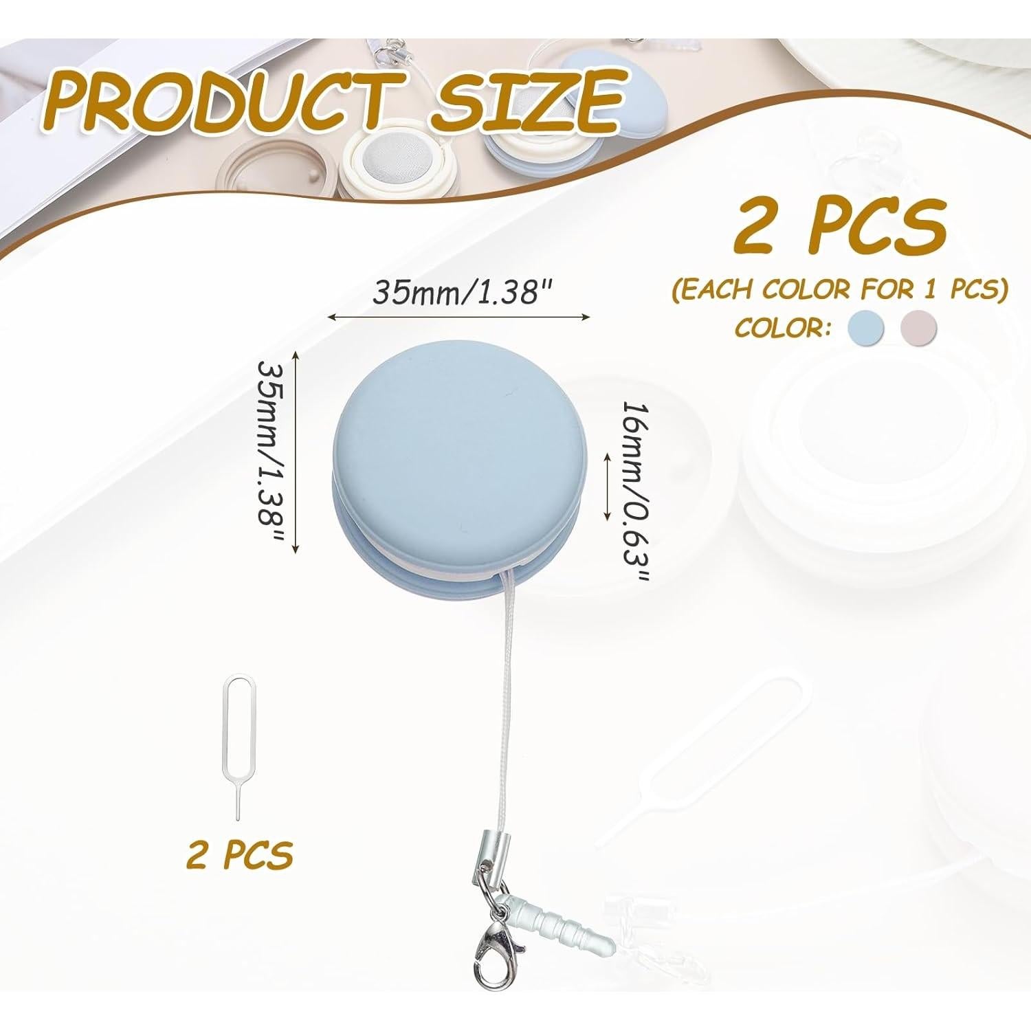 Juego de Limpiadores de Pantalla MECCANIXITY 2 Pcs Azul Rosa