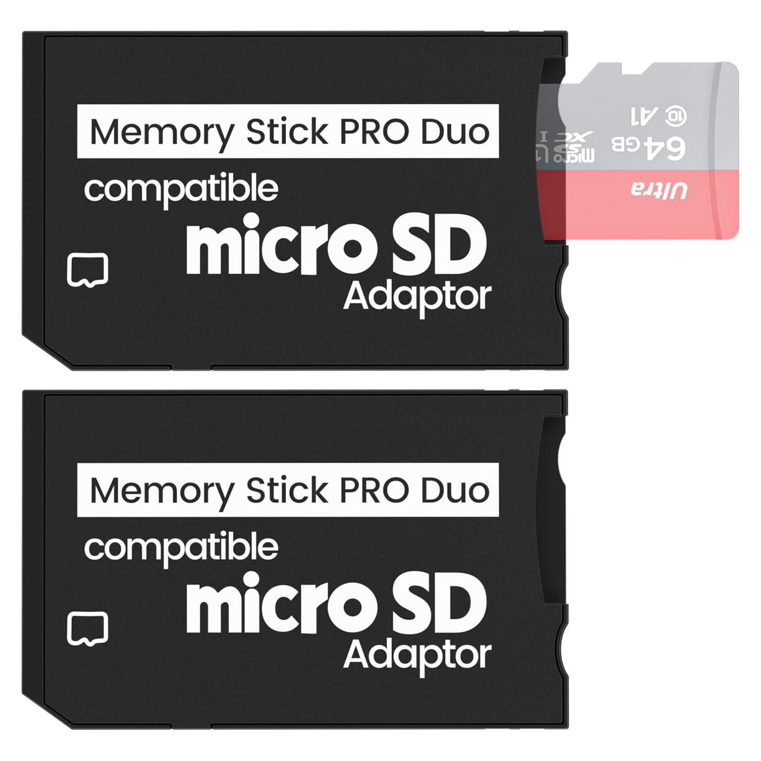 Adaptador de Memoria Stick PRO Duo INDMEM - 2 Paquetes Micro SD