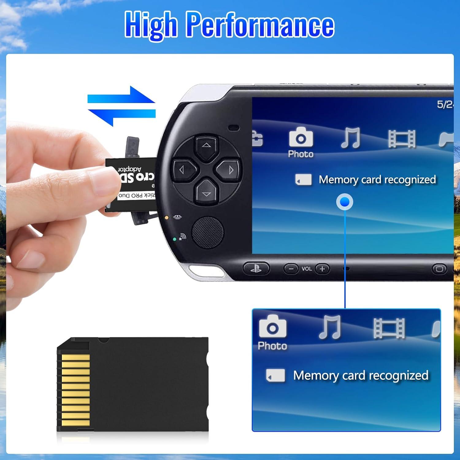 Adaptador de Memoria Stick PRO Duo INDMEM - 2 Paquetes Micro SD