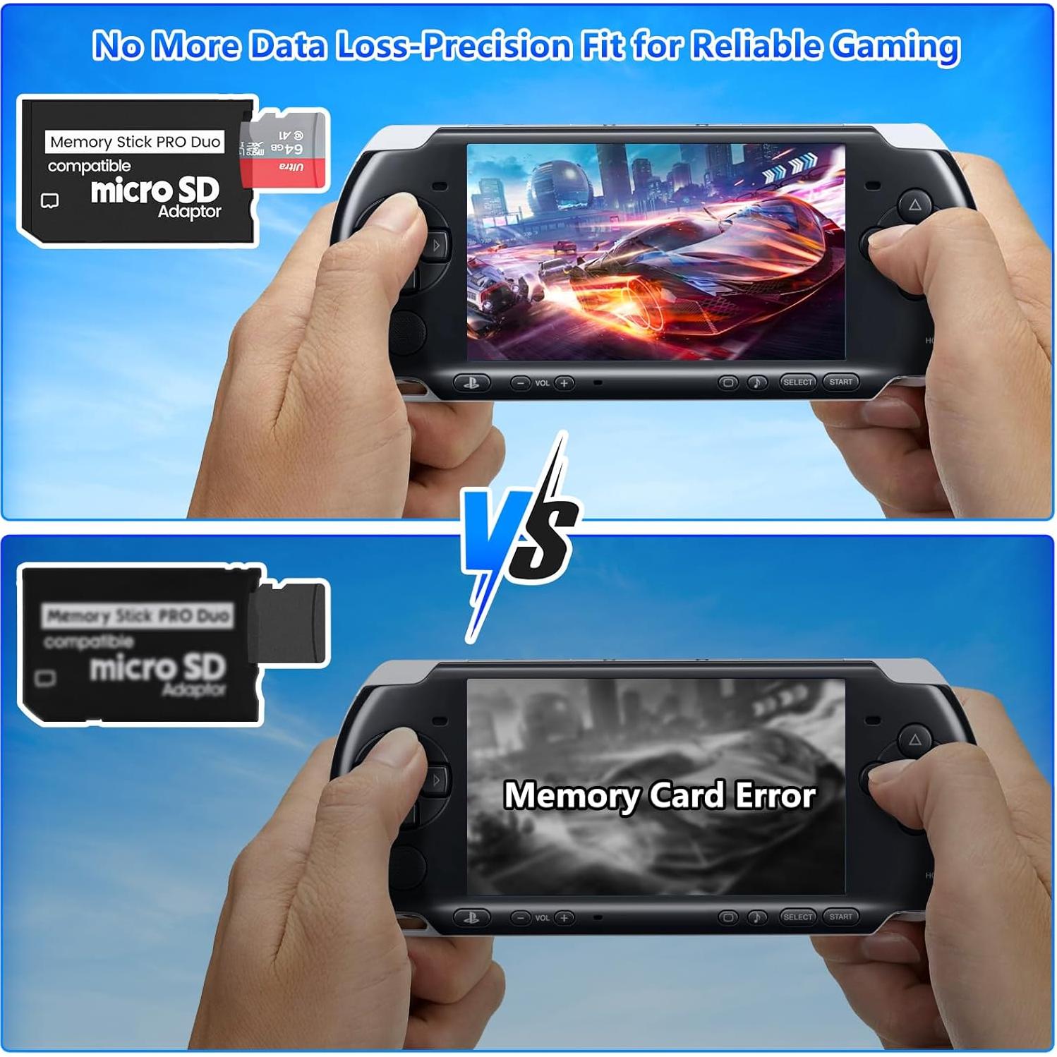 Adaptador de Memoria Stick PRO Duo INDMEM - 2 Paquetes Micro SD