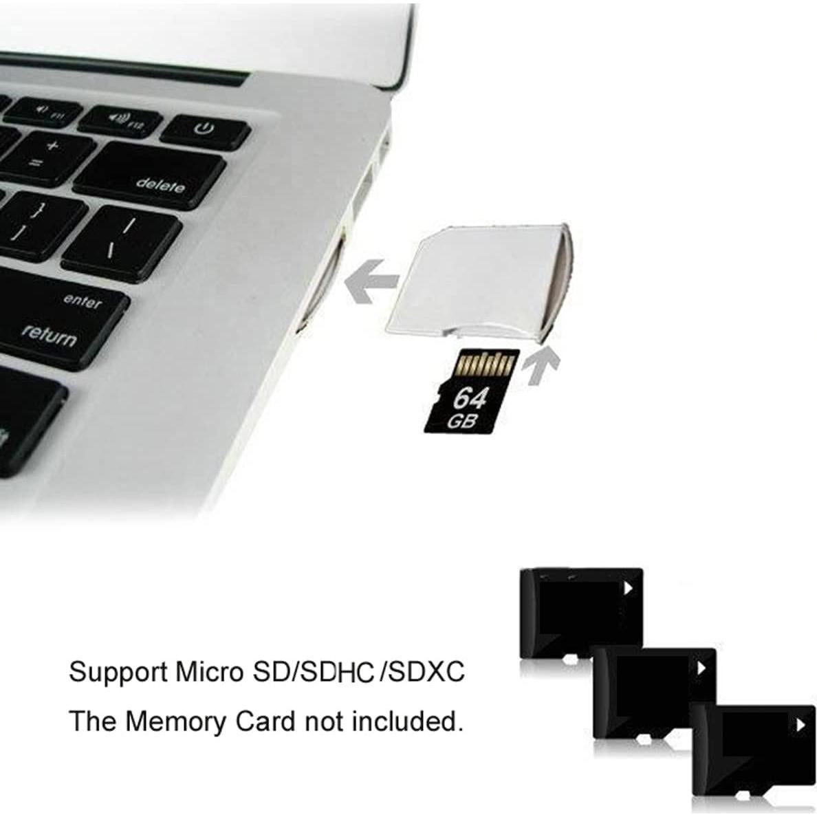 Adaptador Mini Micro SD a SD Card Kit 5PCS ChenYang para MacBook