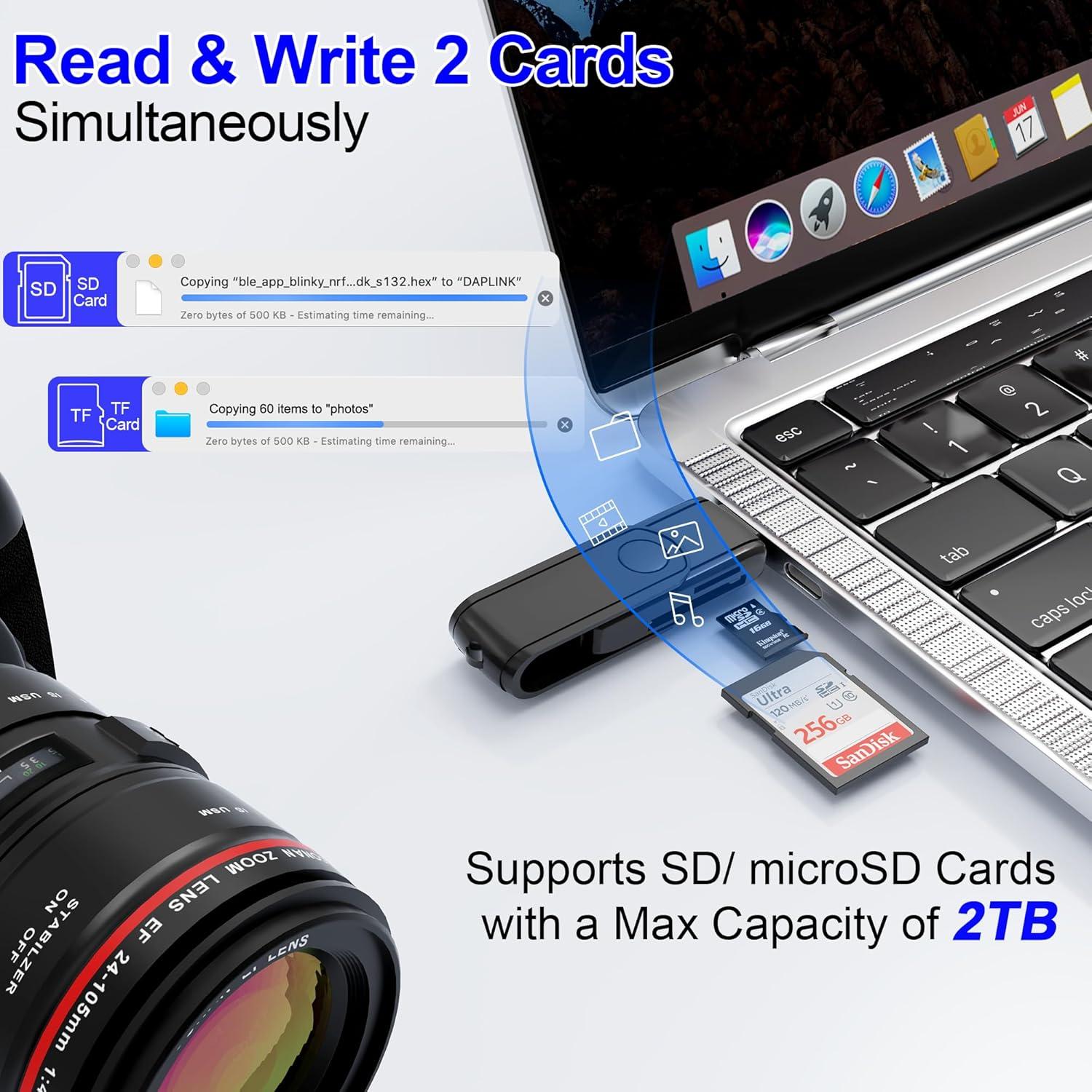 Lector de Tarjetas SD y MicroSD Ardaddyn para iPhone y iPad
