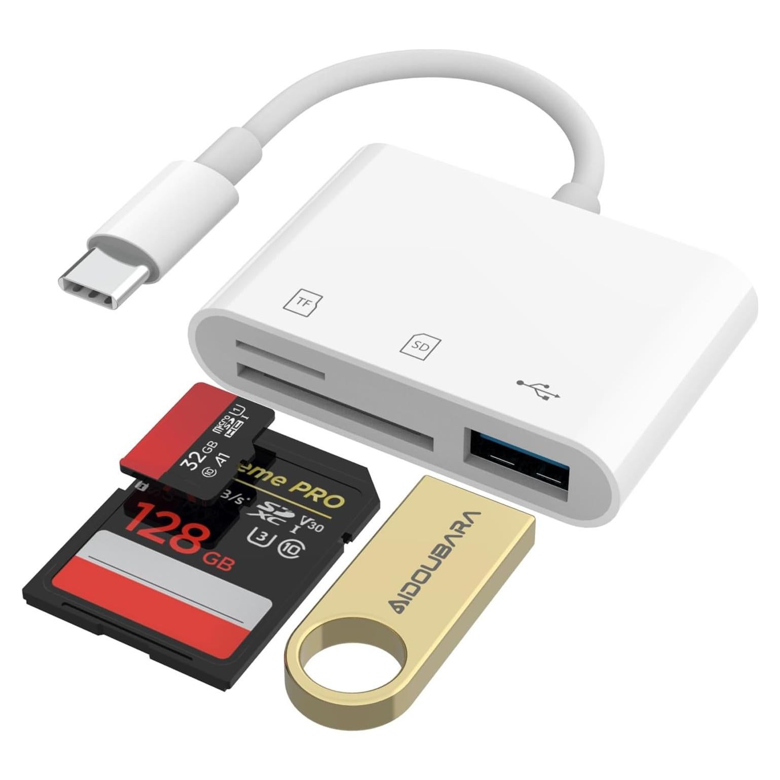 Lector de Tarjetas SD USB-C AIDOUBARA para iPhone 15/16/17