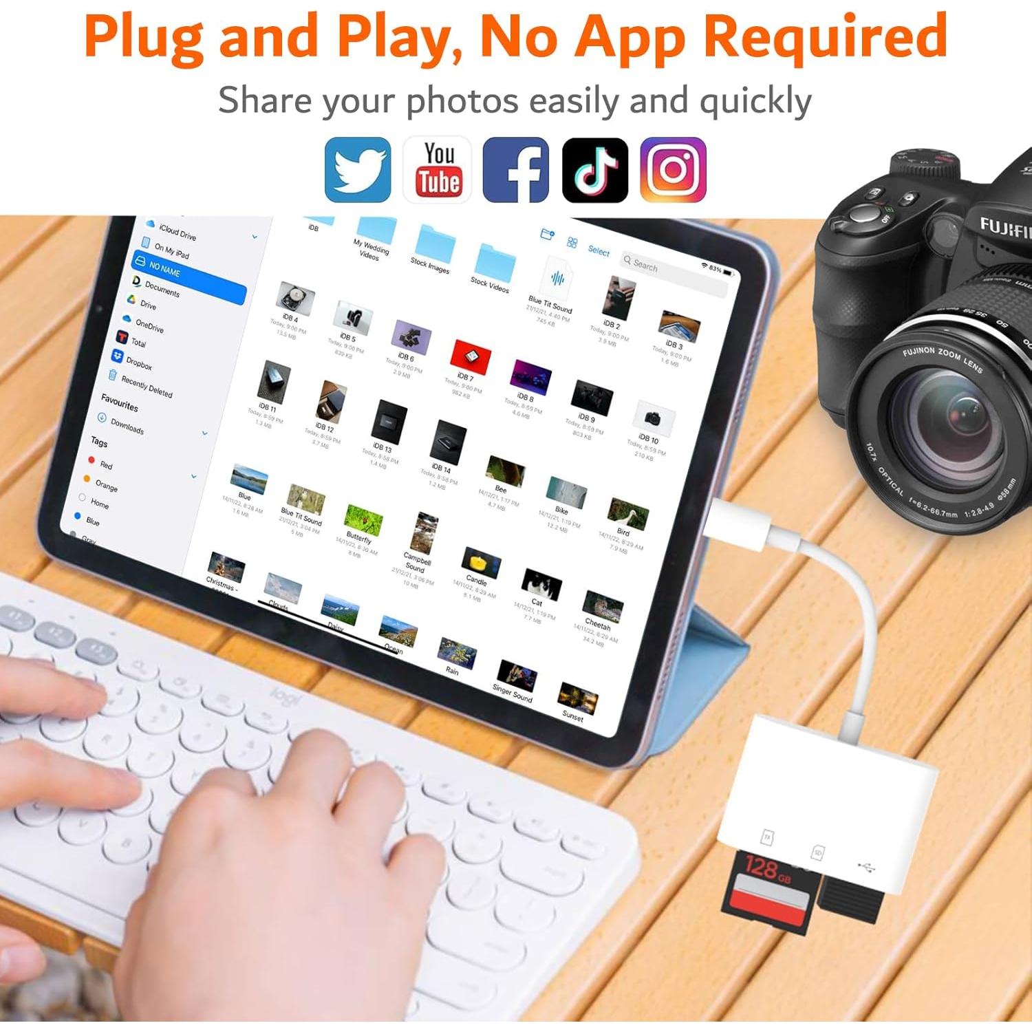 Lector de Tarjetas SD USB-C AIDOUBARA para iPhone 15/16/17