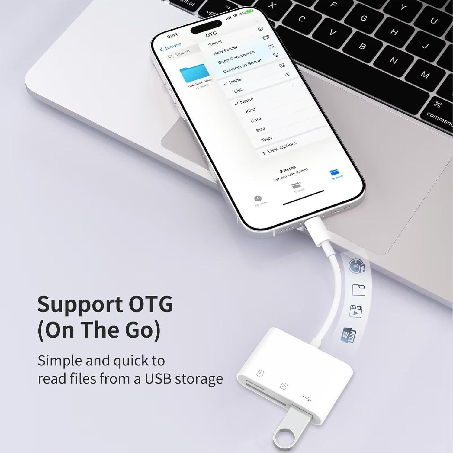 Lector de Tarjetas SD USB-C AIDOUBARA para iPhone 15/16/17