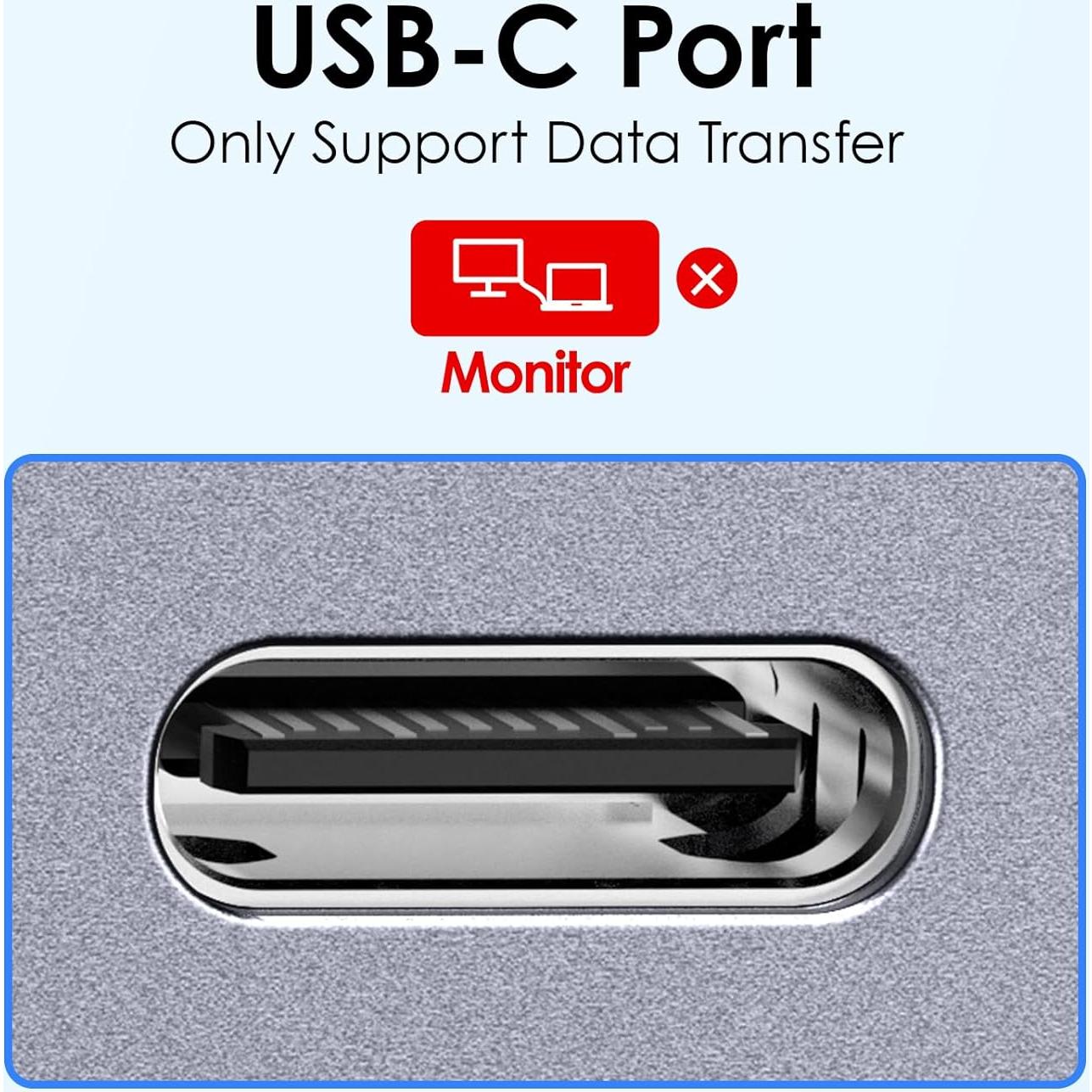 Hub USB C 8 en 1 Lention con HDMI 4K, 100W PD, 4 Puertos