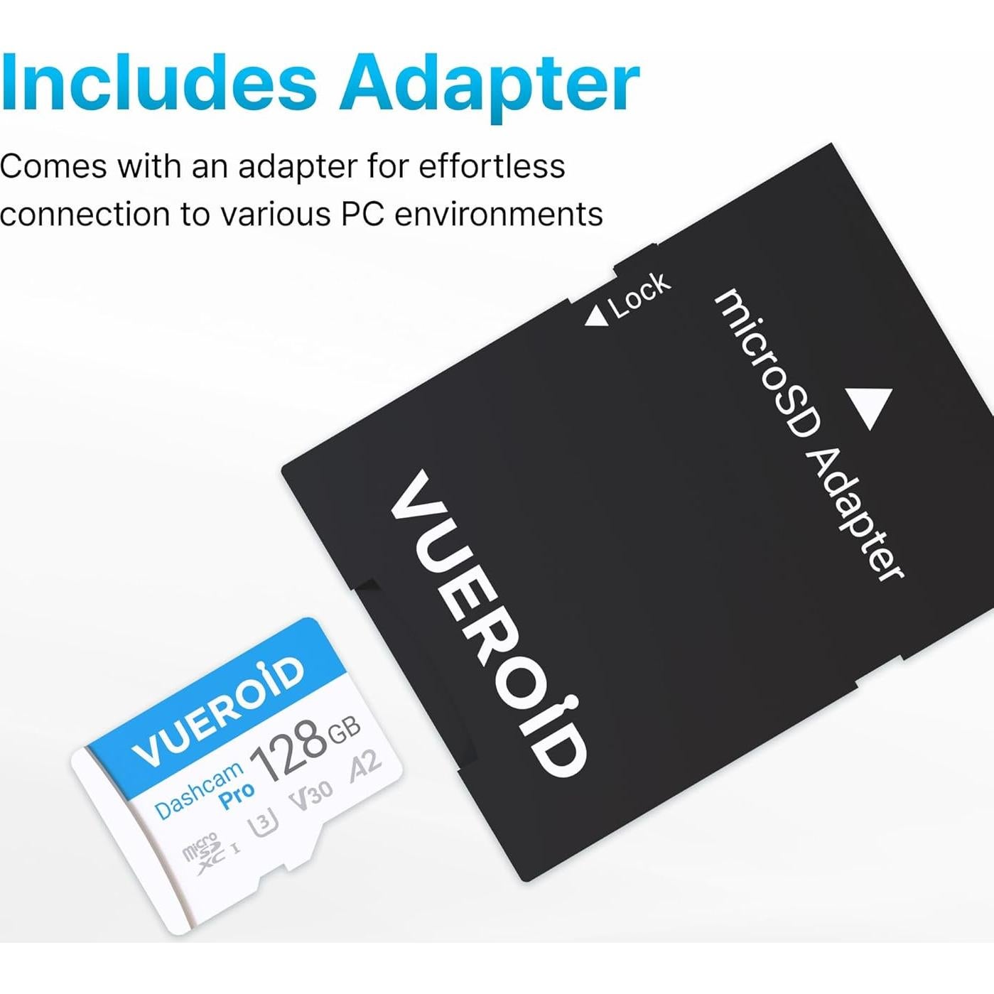 Tarjeta microSD 256GB Vueroid Dashcam Pro UHS-I A1 C10