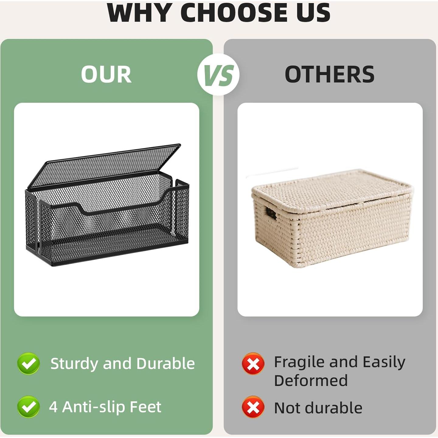 Caja de Gestión de Cables Marbrasse 3 Piezas Negra