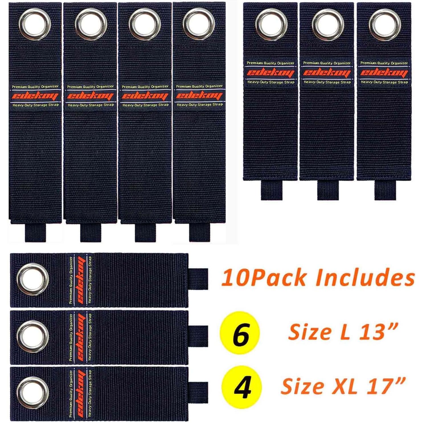 Organizador de Cables de Extensión 10Pack Edekoy 43cm/33cm