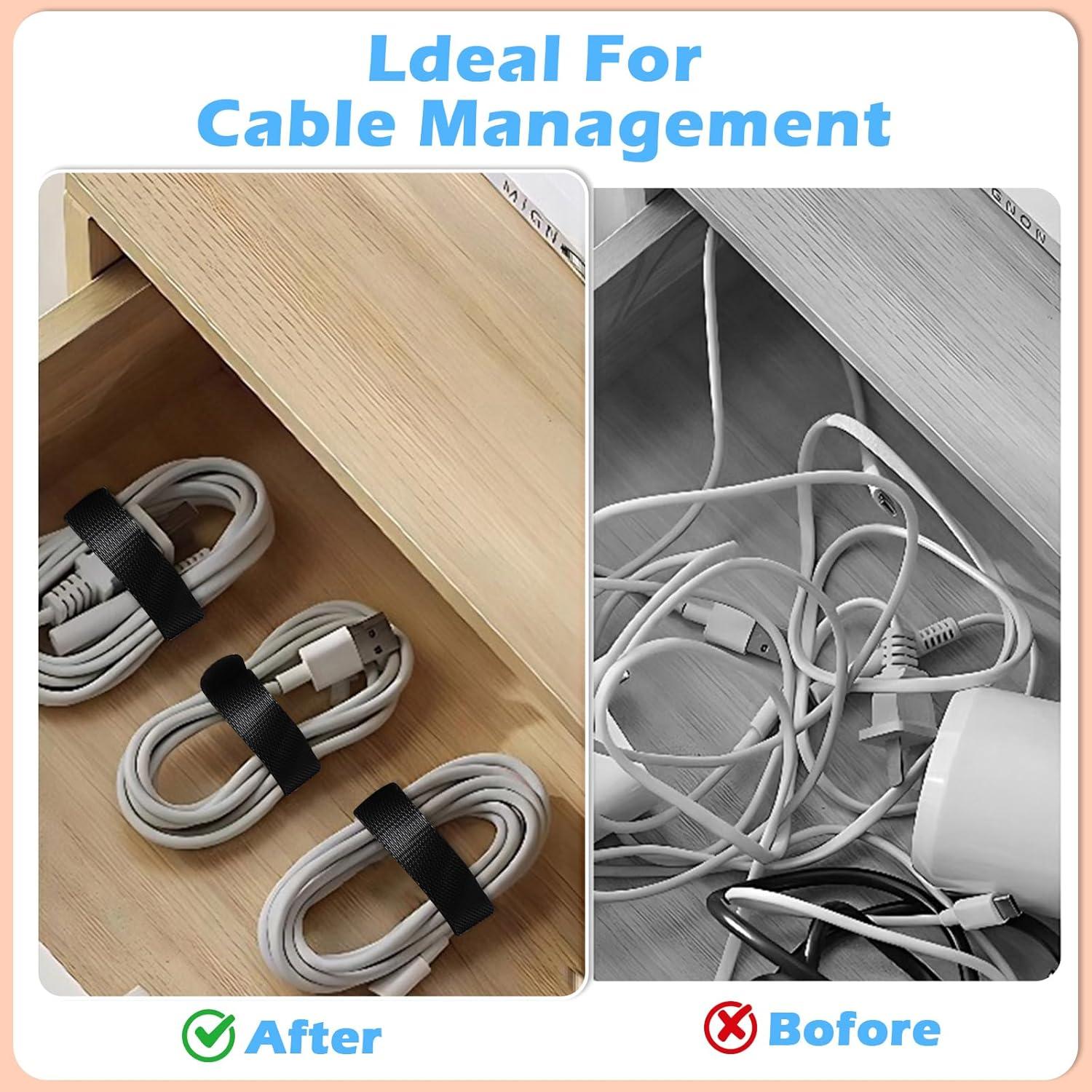 70 Bridas Reutilizables GDSZ LAERSI 15 cm Organizador de Cables