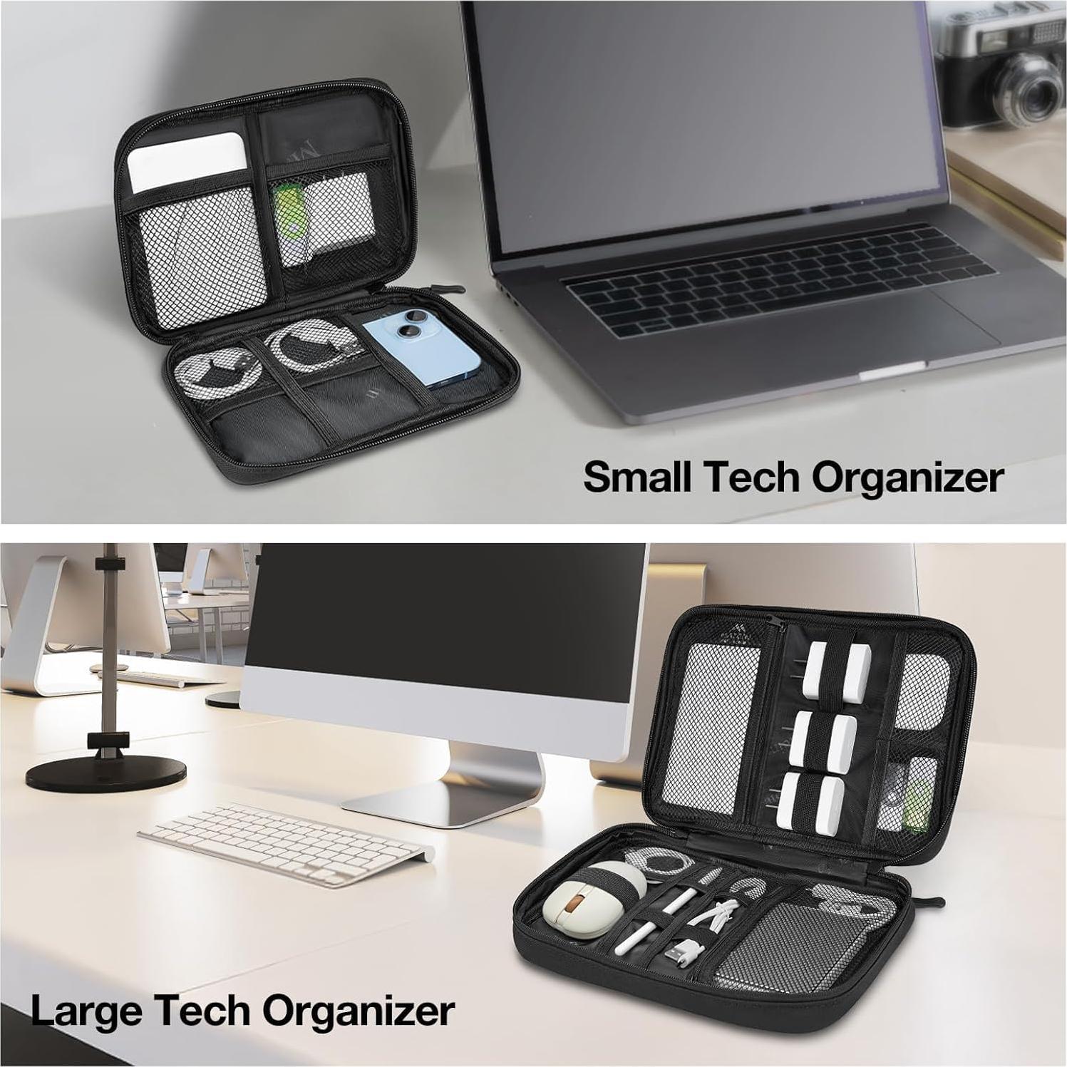 MATEIN Estuche Organizador de Cables 2 Pack Resistente al Agua