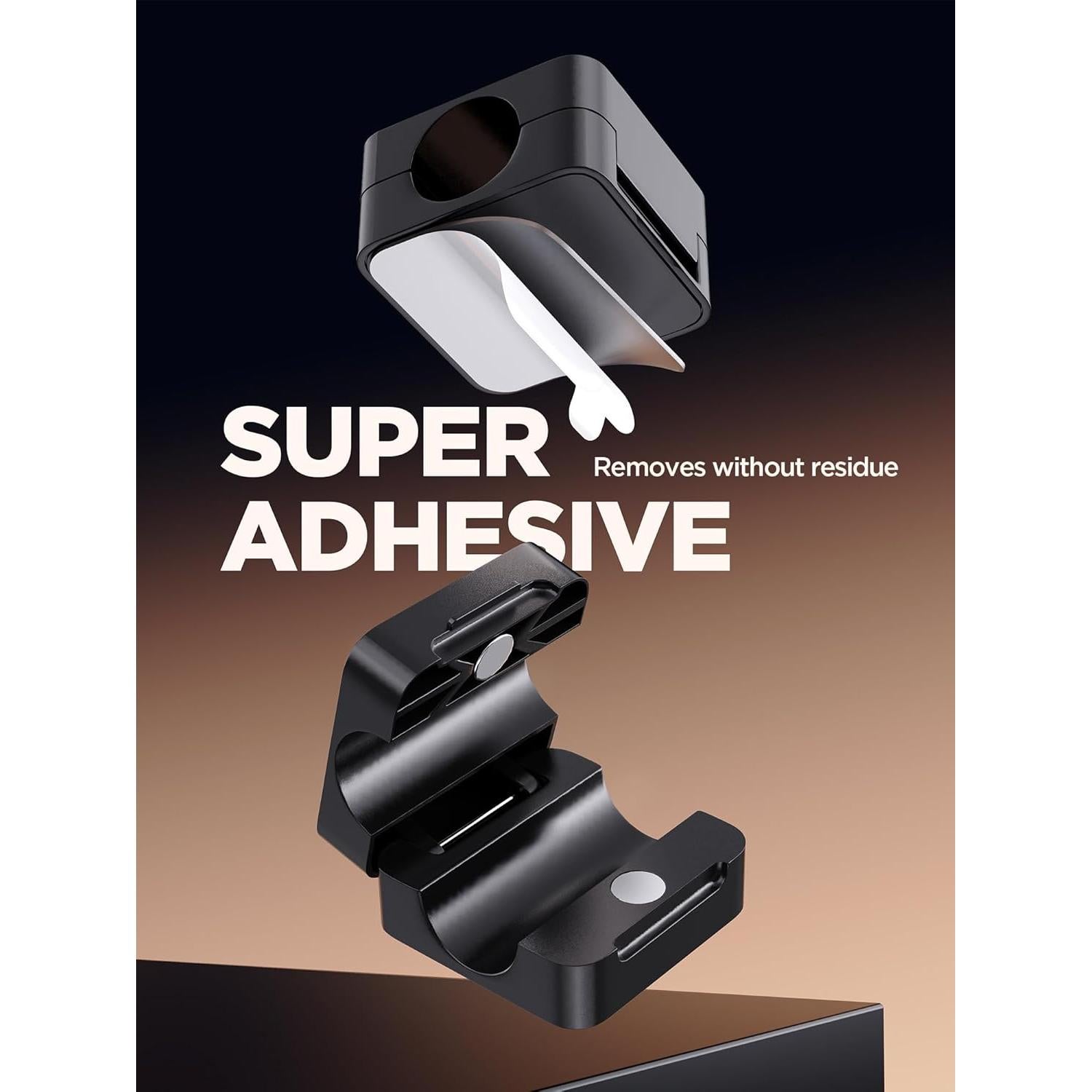 Organizador de Cables Magnético EIZLXQ 8 Piezas Negro