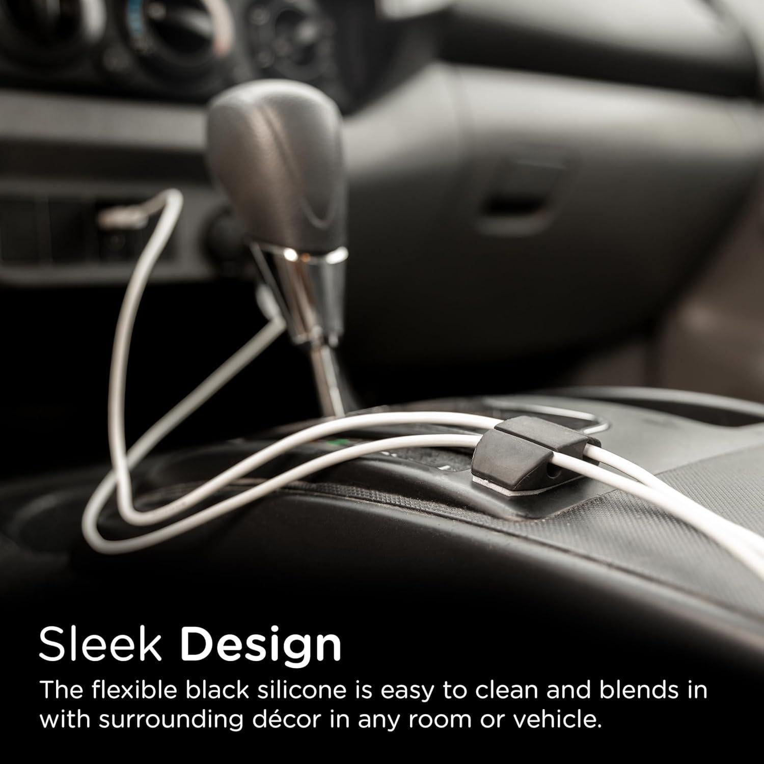 Organizador de Cables Cordinate - Paquete de 6 Clips Adhesivos