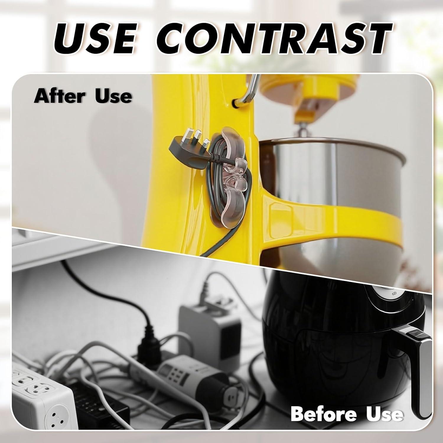 Organizador de Cables Mejorado Omifora - 6 Piezas, Silicona