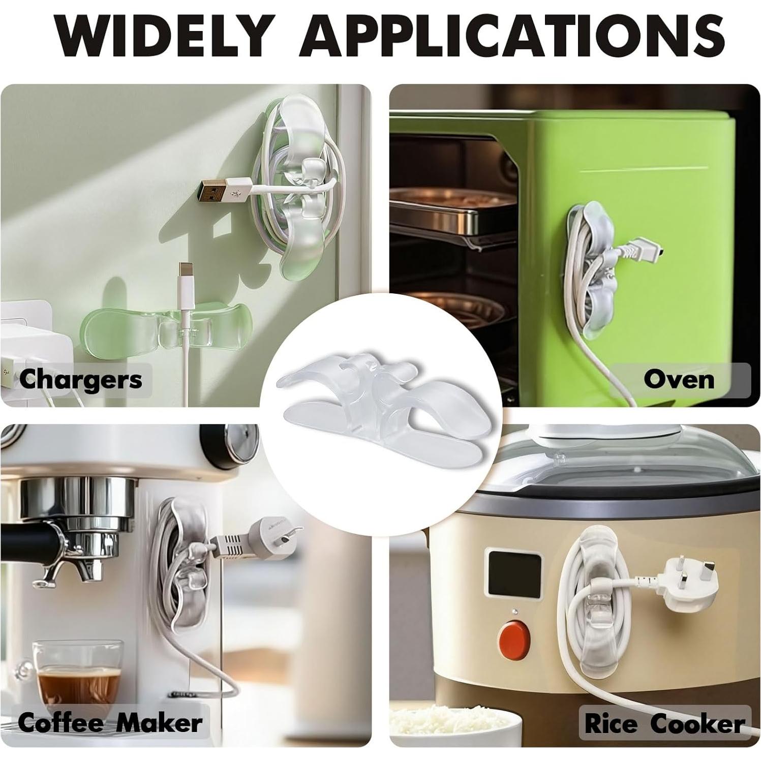 Organizador de Cables Mejorado Omifora - 6 Piezas, Silicona