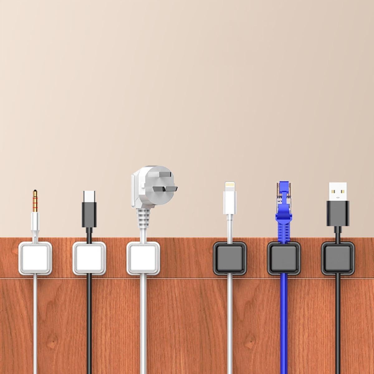 Organizador de Cables 8 Piezas Lletfun - Soporte para Escritorio y Mesita