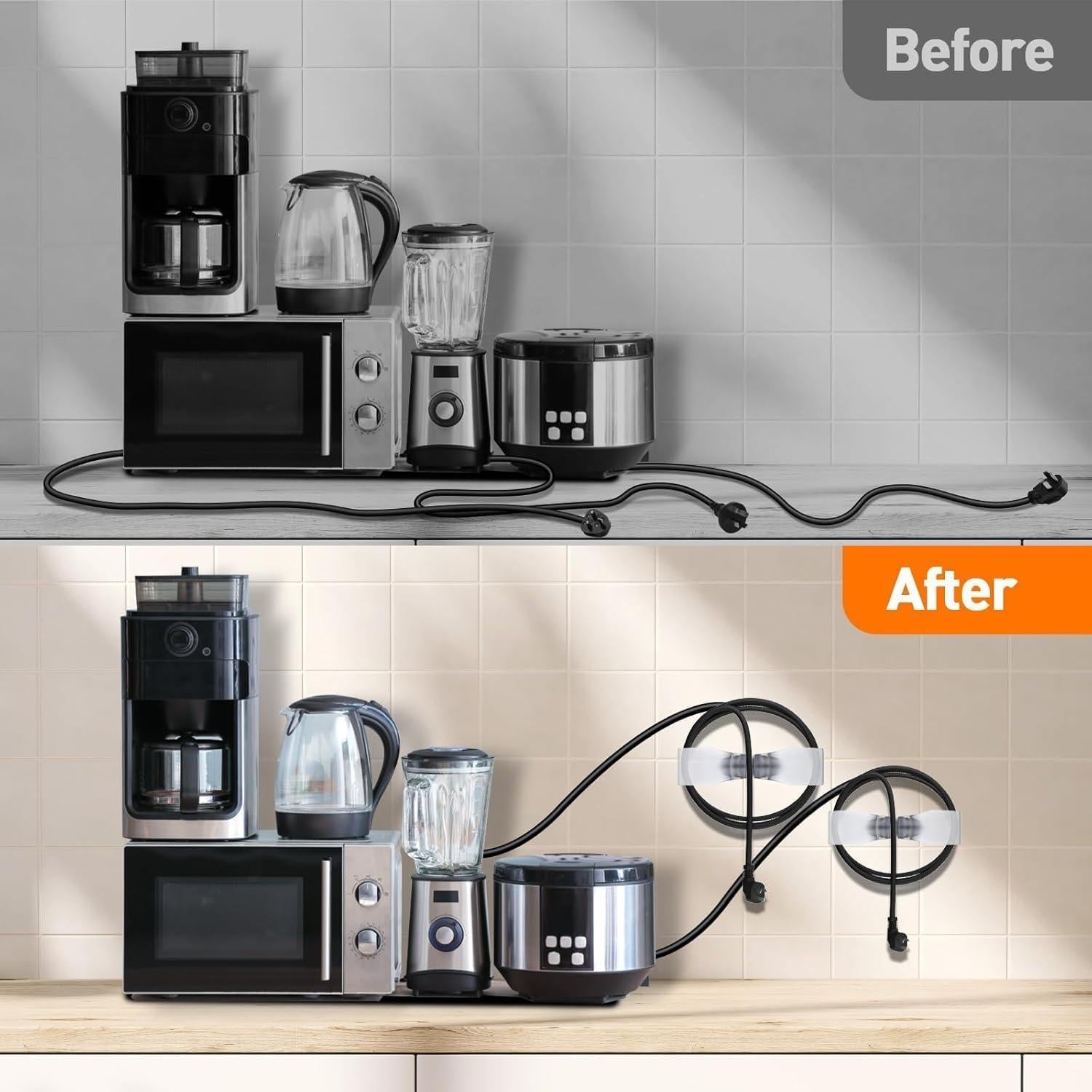 Organizador de Cables BIZOUTER 8PCS para Electrodomésticos de Cocina